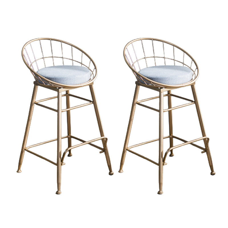Nordic Style Bucket Counter Stools for Home Upholstered Bar Stools