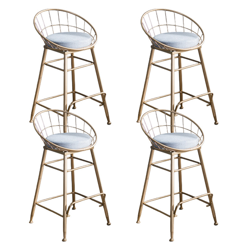 Nordic Style Bucket Counter Stools for Home Upholstered Bar Stools
