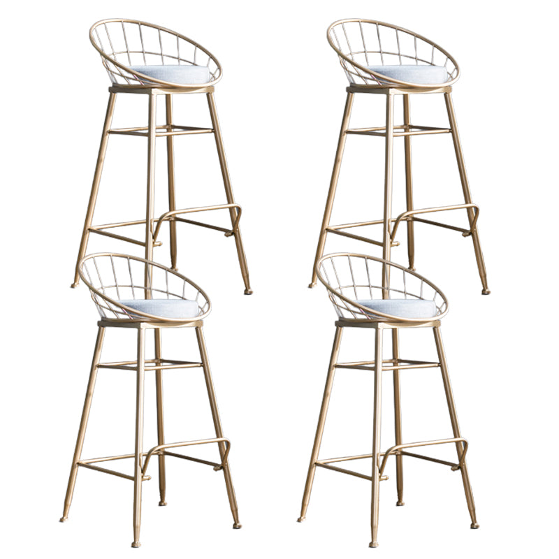 Nordic Style Bucket Counter Stools for Home Upholstered Bar Stools