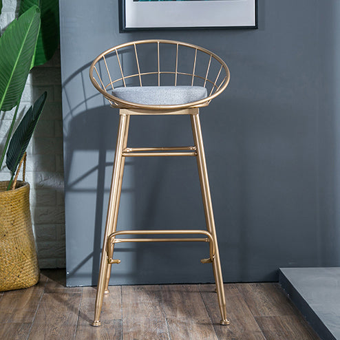 Nordic Style Bucket Counter Stools for Home Upholstered Bar Stools