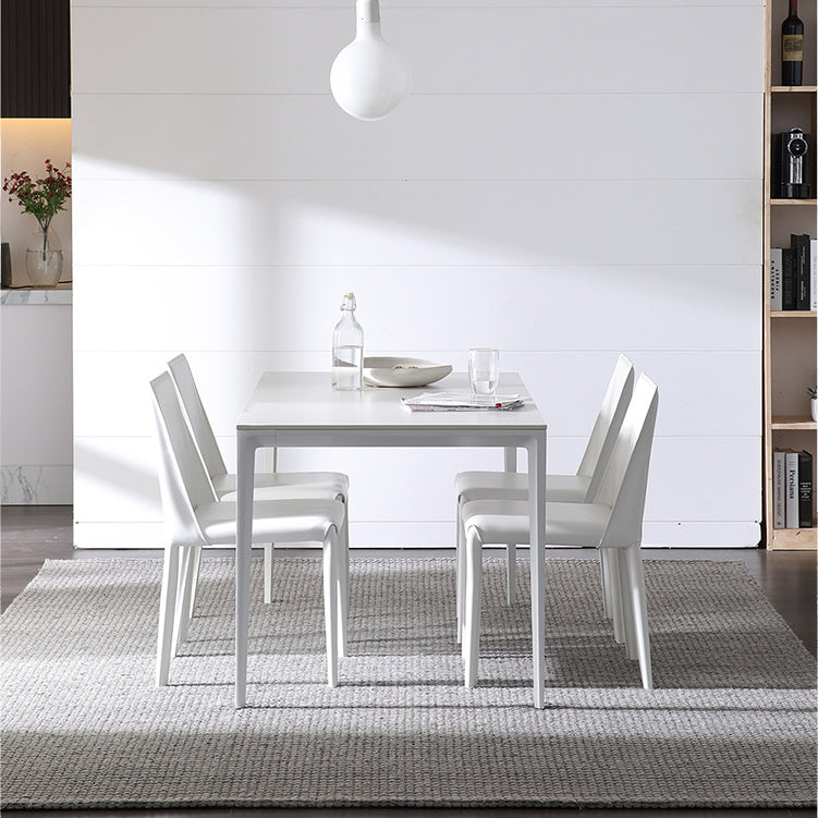 Designer Style 1/4/5/7 Pieces Rectangle Dining Set Sintered Stone Dining Table with Chairs