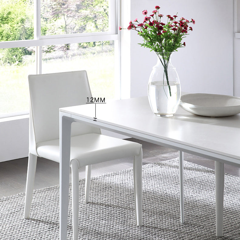 Designer Style 1/4/5/7 Pieces Rectangle Dining Set Sintered Stone Dining Table with Chairs