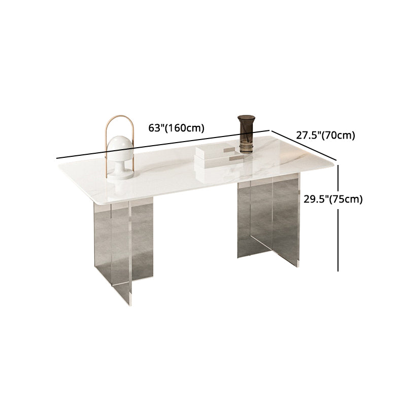 Designer Style Sintered Stone Dining Set Rectangle 1/5/7 Pieces Dining Table with Chairs