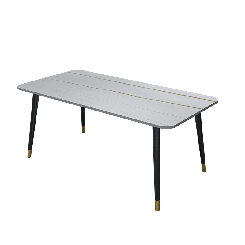 Designer Style Sintered Stone Dining Set 1/2/5/7 Pieces Rectangle Dining Table with Chairs