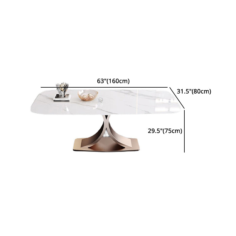 Luxury Sintered Stone Top Dining Set Rectangle 1/4/5/6 Pieces Dining Table with Chairs