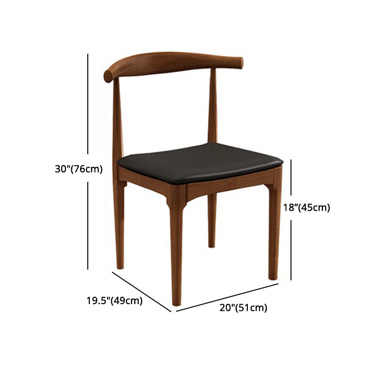 Modern Rectangle Dinette Set 1/4/5 Pieces Brown Pine Wood Dining Table Set