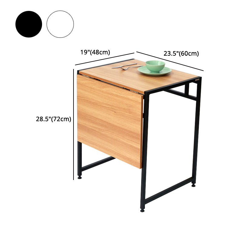 Modern Foldable Dinette Set 1/2/3 Pieces Rectangle Engineered Wood Dining Table Set