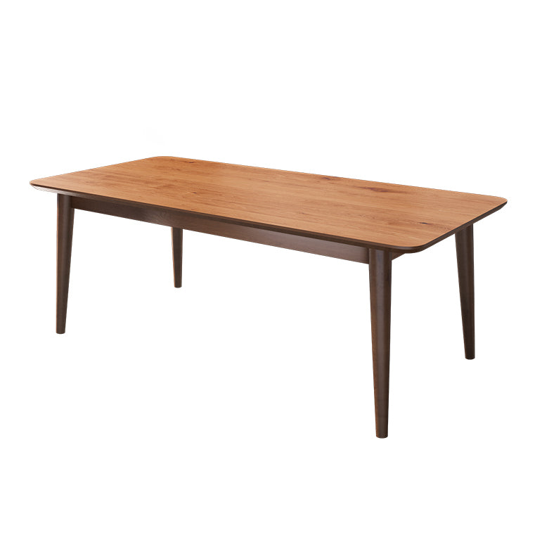 Modern Ash Wood Table for Restaurant Rectangle Dining Table with 4 Legs