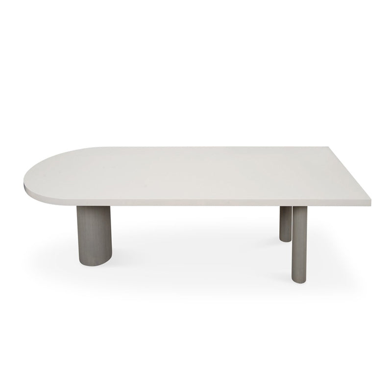 Free Form Solid Wood Dining Table Simplicity 3 Legs Table for Dining Room