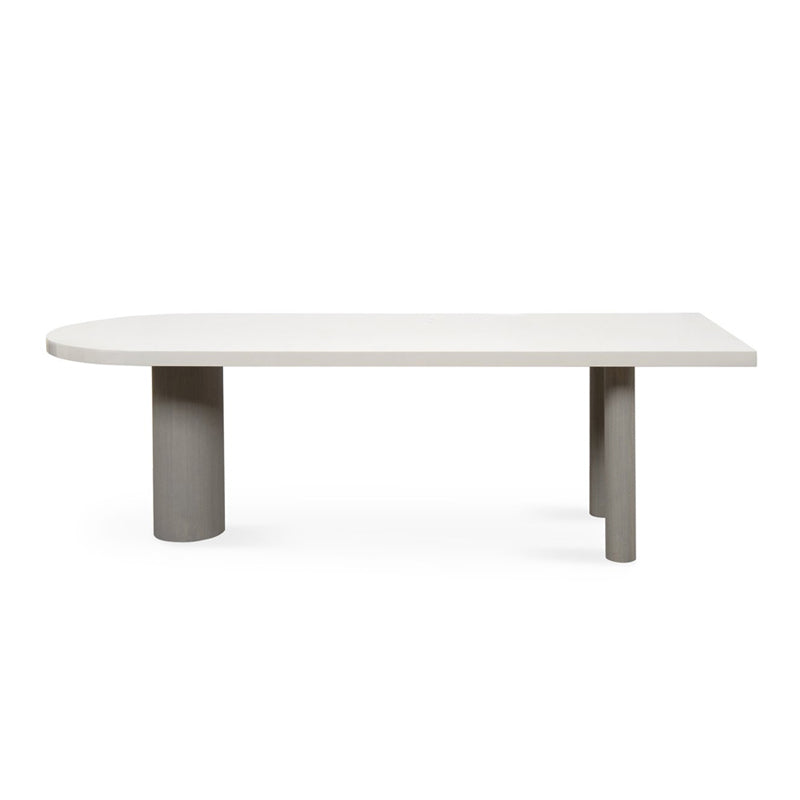 Free Form Solid Wood Dining Table Simplicity 3 Legs Table for Dining Room