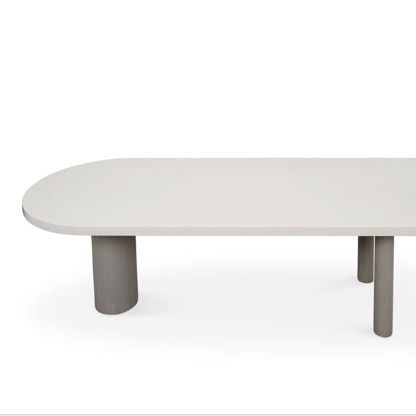 Free Form Solid Wood Dining Table Simplicity 3 Legs Table for Dining Room