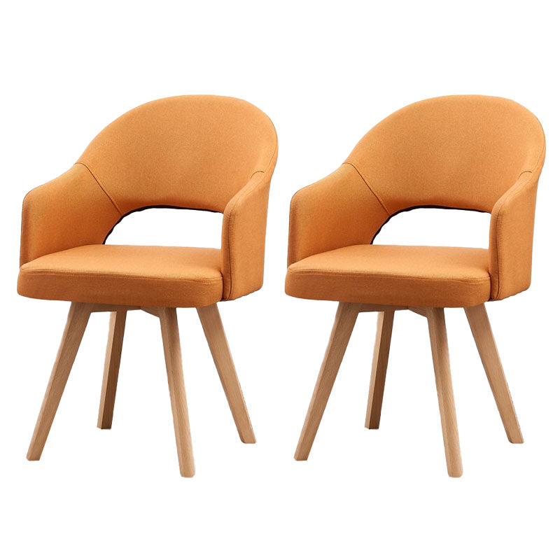 Modern Open Back Dining Side Chair Dining Fabric Side Chair for Home