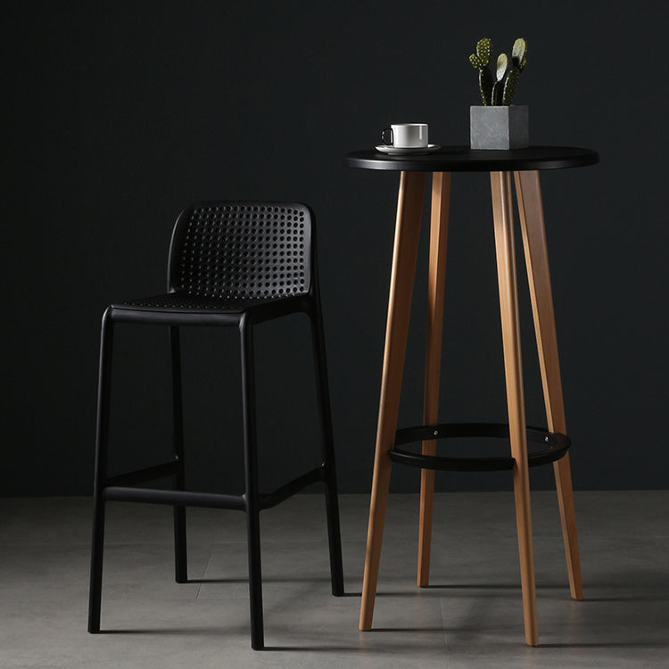 Modern Bar-stool Plastic Counter Bar Stool for Kitchen Bar with Plastic Legs