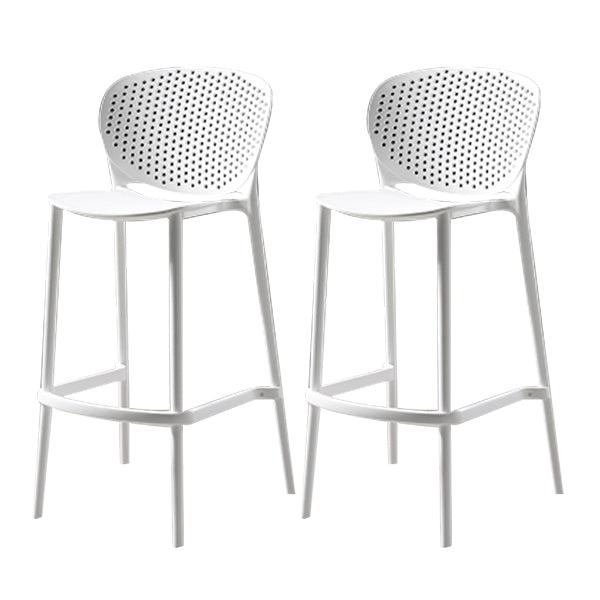 Modern Bar-stool Plastic Counter Bar Stool for Kitchen Bar with Plastic Legs