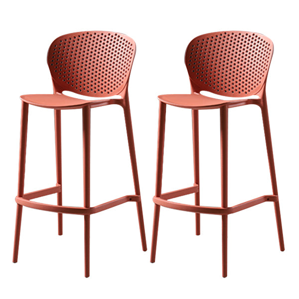 Modern Bar-stool Plastic Counter Bar Stool for Kitchen Bar with Plastic Legs