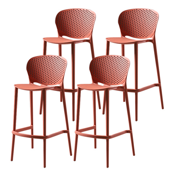 Modern Bar-stool Plastic Counter Bar Stool for Kitchen Bar with Plastic Legs