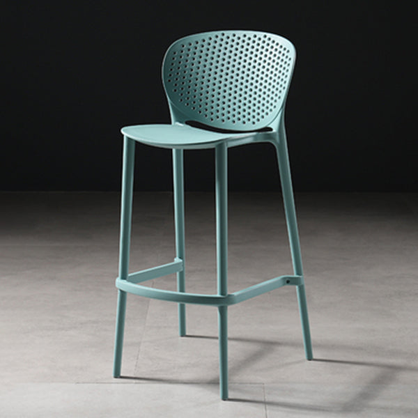 Modern Bar-stool Plastic Counter Bar Stool for Kitchen Bar with Plastic Legs