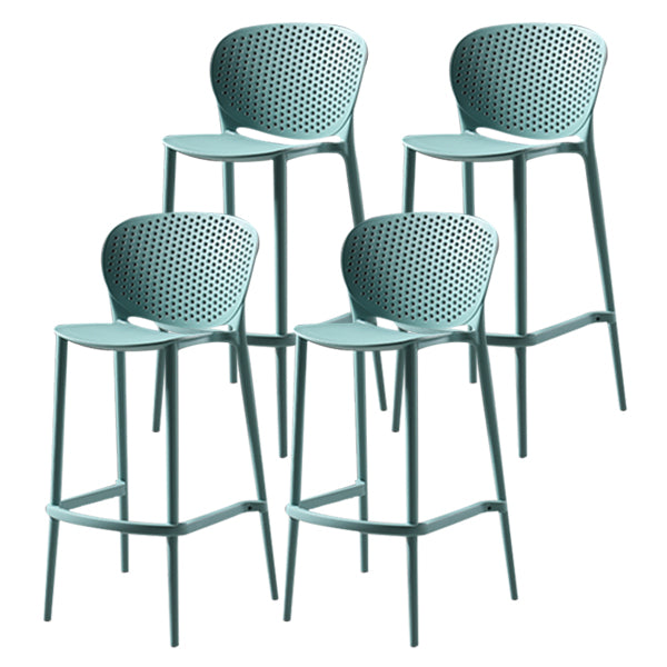 Modern Bar-stool Plastic Counter Bar Stool for Kitchen Bar with Plastic Legs