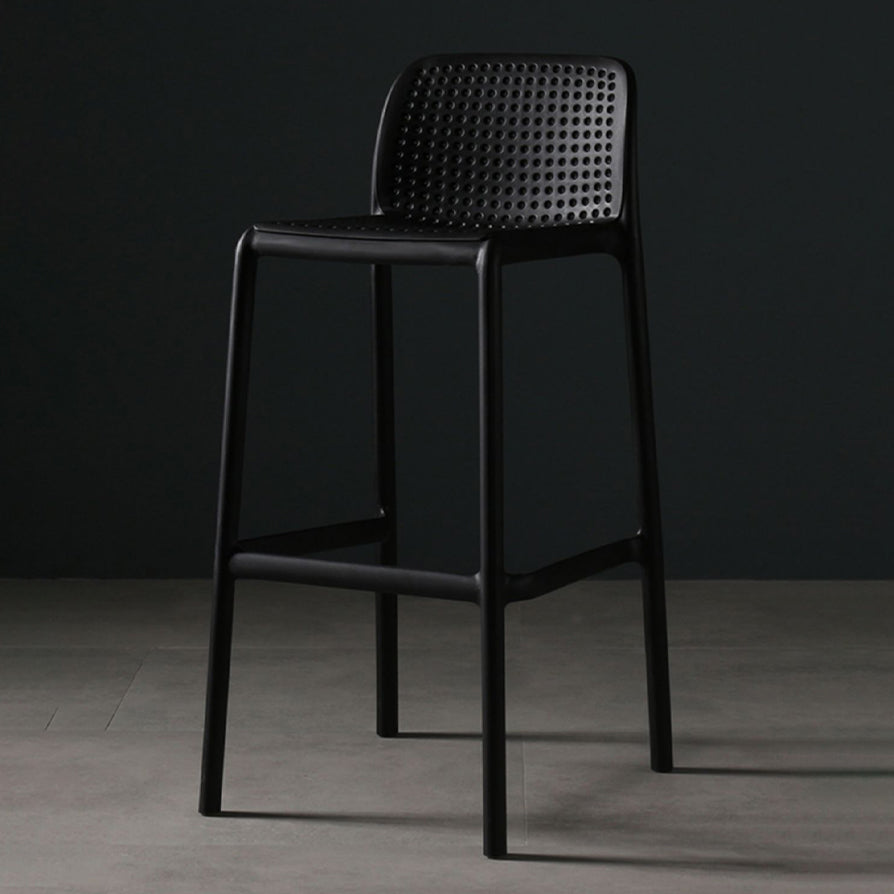 Modern Bar-stool Plastic Counter Bar Stool for Kitchen Bar with Plastic Legs
