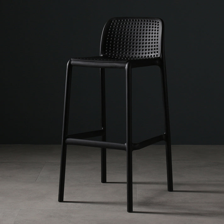 Modern Bar-stool Plastic Counter Bar Stool for Kitchen Bar with Plastic Legs