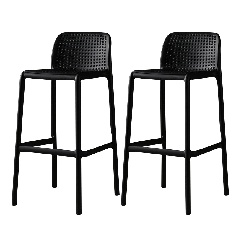 Modern Bar-stool Plastic Counter Bar Stool for Kitchen Bar with Plastic Legs