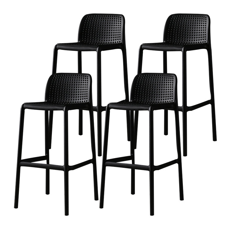 Modern Bar-stool Plastic Counter Bar Stool for Kitchen Bar with Plastic Legs