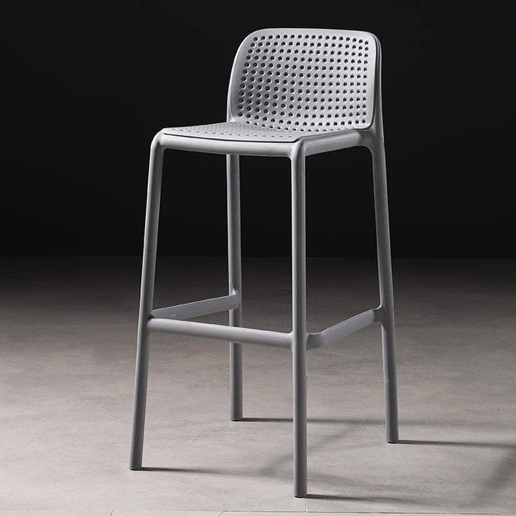 Modern Bar-stool Plastic Counter Bar Stool for Kitchen Bar with Plastic Legs