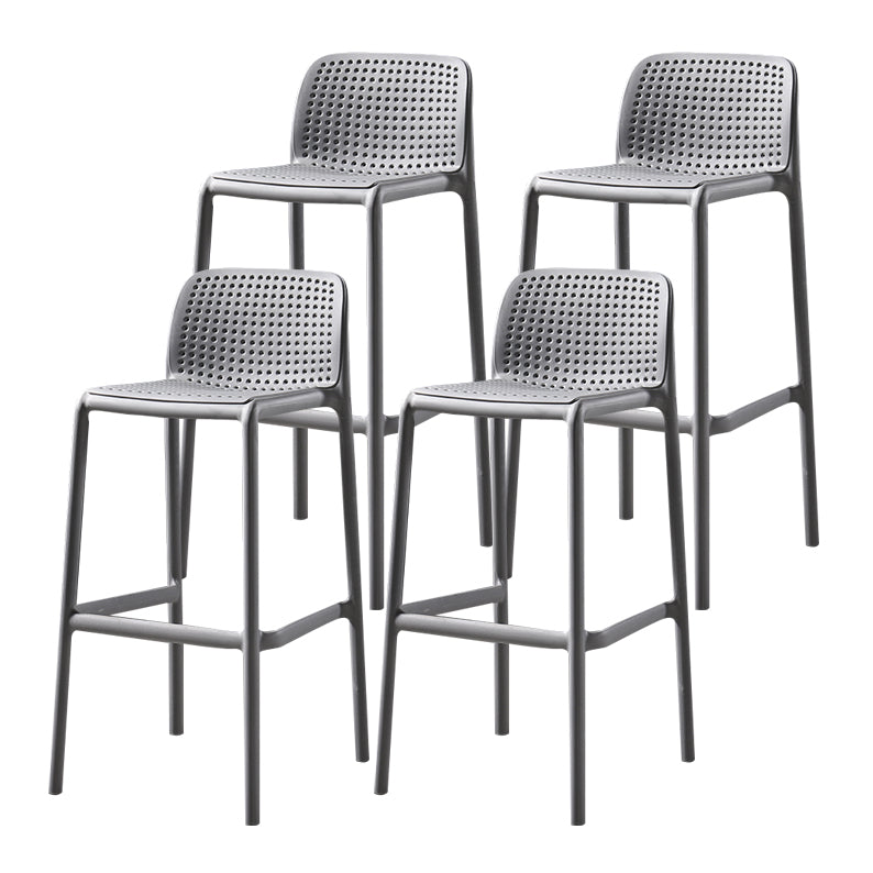 Modern Bar-stool Plastic Counter Bar Stool for Kitchen Bar with Plastic Legs