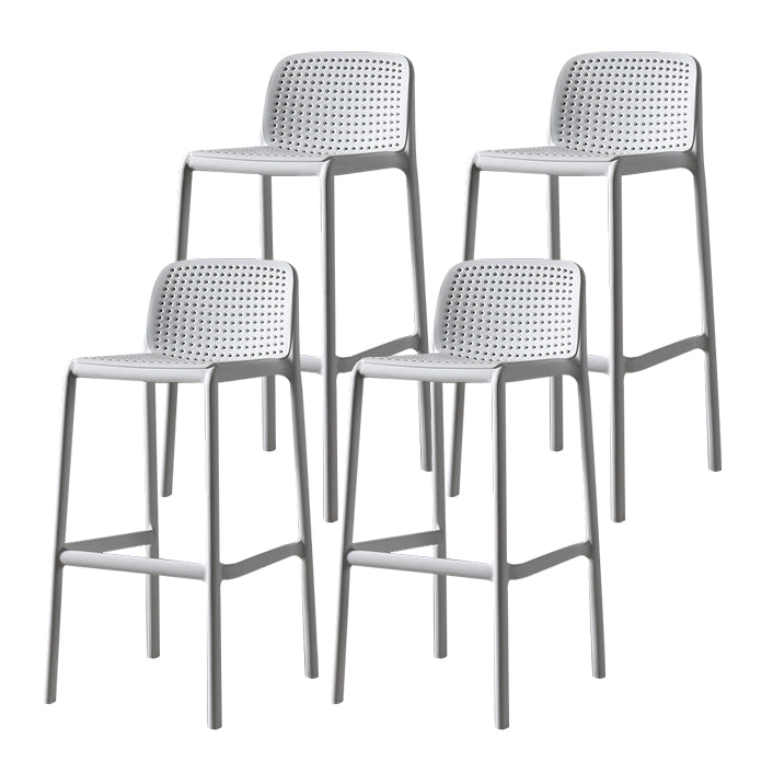 Modern Bar-stool Plastic Counter Bar Stool for Kitchen Bar with Plastic Legs