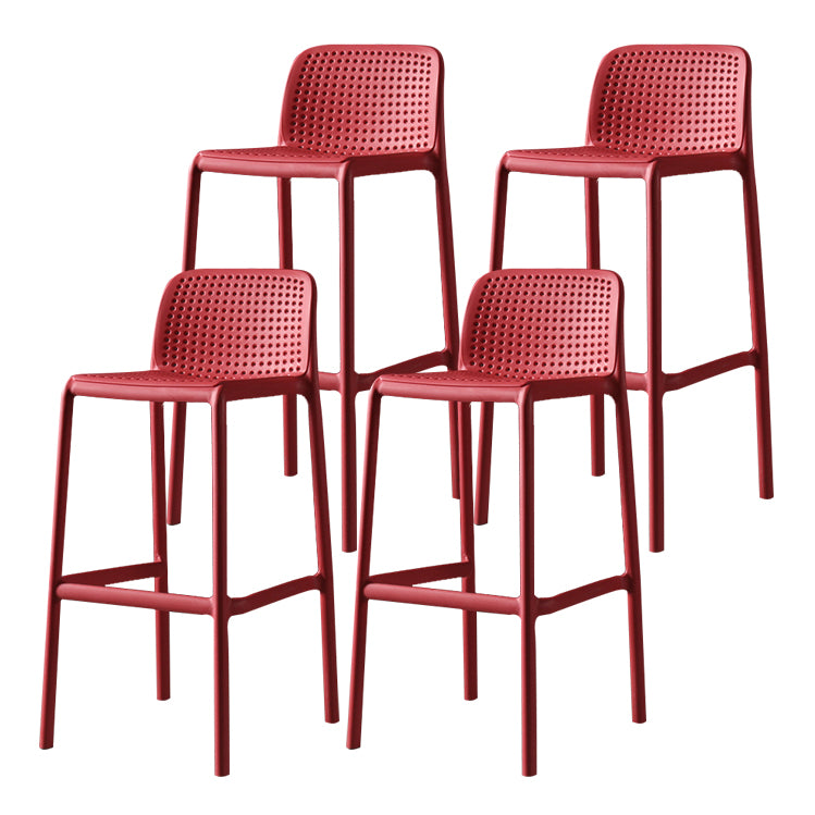 Modern Bar-stool Plastic Counter Bar Stool for Kitchen Bar with Plastic Legs