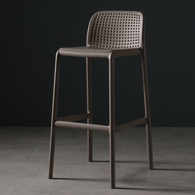 Modern Bar-stool Plastic Counter Bar Stool for Kitchen Bar with Plastic Legs