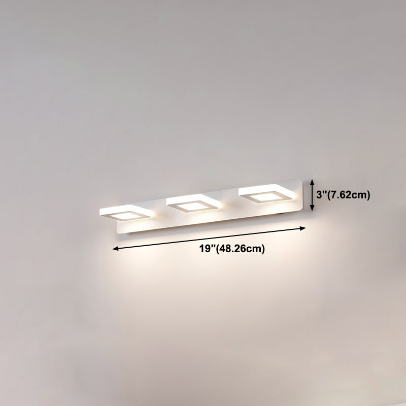 Postmodern Metal tocador Ligero blanco Multi luces LED Mirror Light para baño