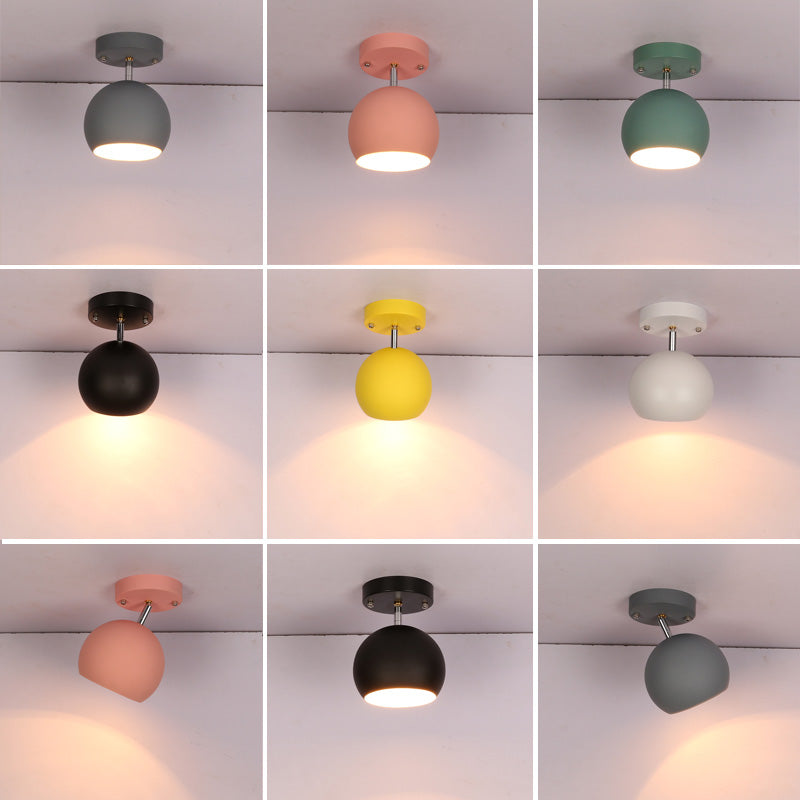 Zeitgenössische Spülleuchten Eisenschalen-förmige Makkaron-Flush-Halterunglampe