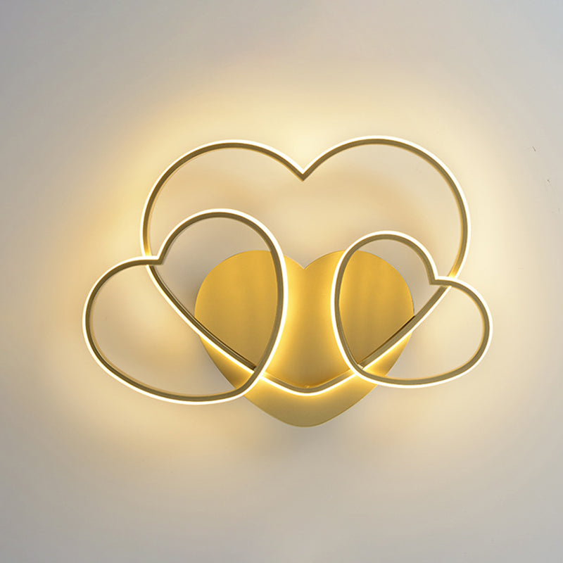 Modern Style Ceiling Light Lovely Color Linear Flush Mount Light Fixture for Bedroom