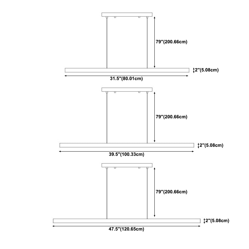 Lineare Anhänger-Beleuchtungsrichtung zeitgenössischer Küchenanhänger Leuchtmetall 1-Licht