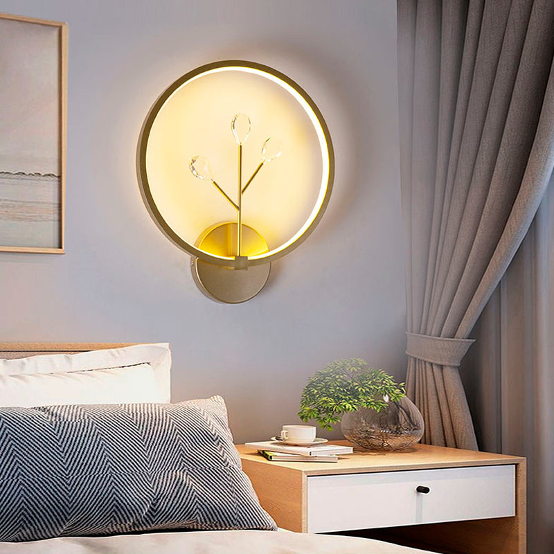 Runde Schatten Metall Wandleuchte modern