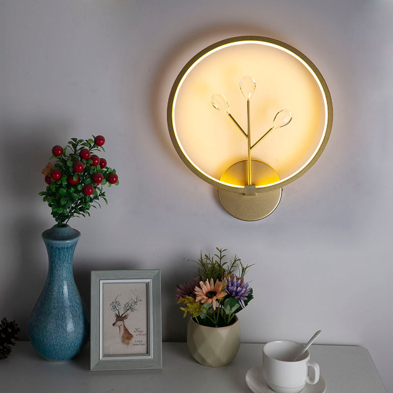 Runde Schatten Metall Wandleuchte modern