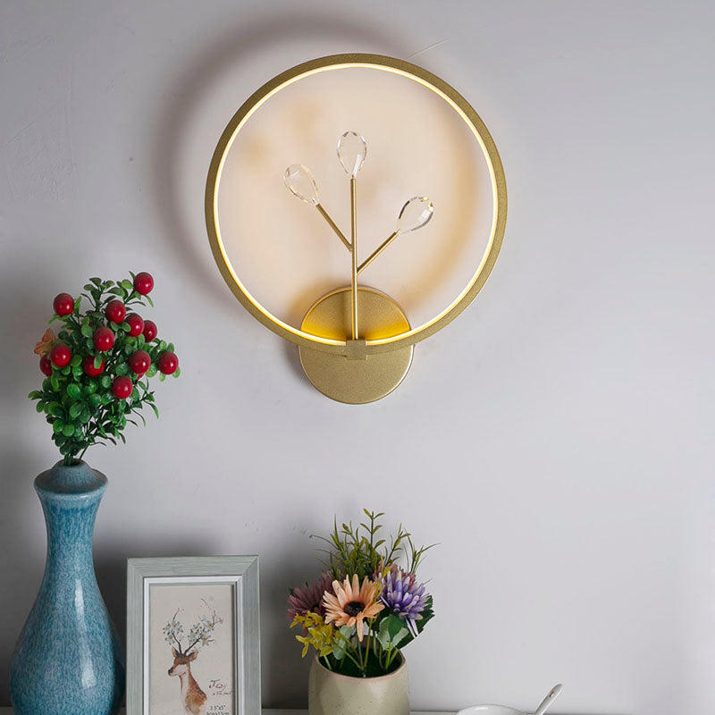 Runde Schatten Metall Wandleuchte modern