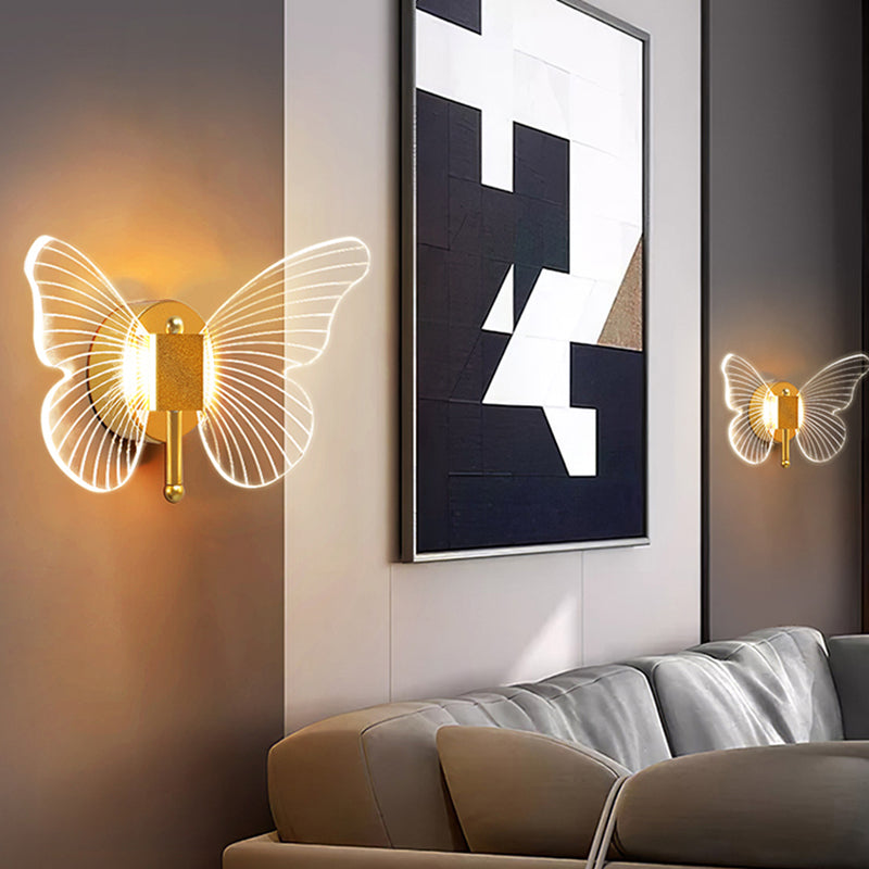 Sombra única de la pared de metal Maledina Modern Lights Lighting Lighting Lights en oro