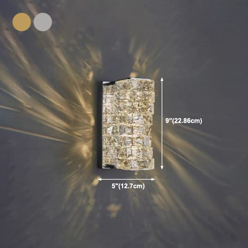 Sombra única de la pared de cristal de sombra estilo moderno de 1 luz de montaje de pared lámpara