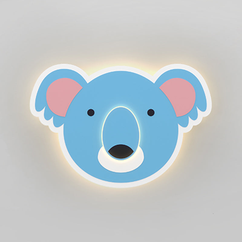 Creative Animals Wall Light Modern Colorful LED Wall Light Fixture for Bedroom