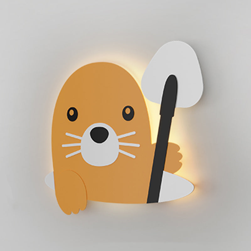 Creative Animals Wall Light Modern Colorful LED Wall Light Fixture for Bedroom