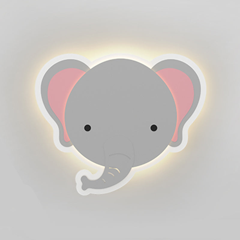 Creative Animals Wall Light Modern Colorful LED Wall Light Fixture for Bedroom