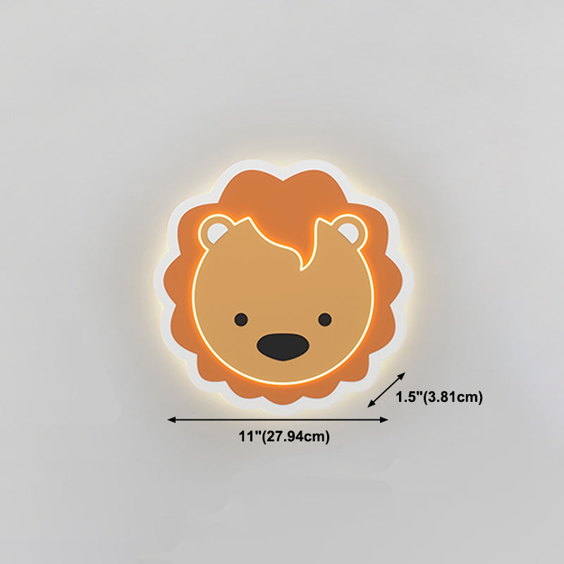 Creative Animals Wall Light Modern Colorful LED Wall Light Fixture for Bedroom