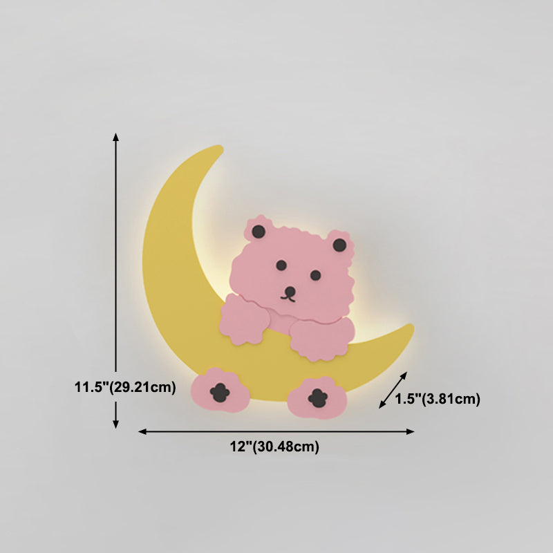 Creative Animals Wall Light Modern Colorful LED Wall Light Fixture for Bedroom