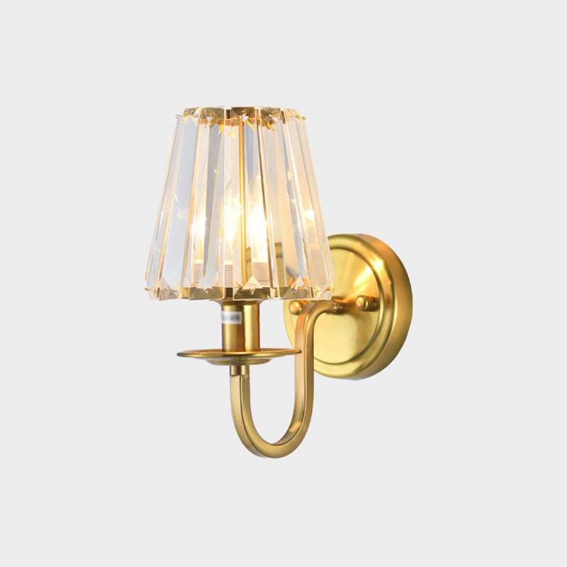 Luz de pared de estilo moderno Diclas de pared de sombra de cristal creativa para dormitorio para dormitorio