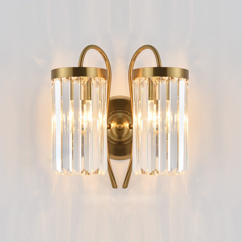 Luz de pared de estilo moderno Diclas de pared de sombra de cristal creativa para dormitorio para dormitorio