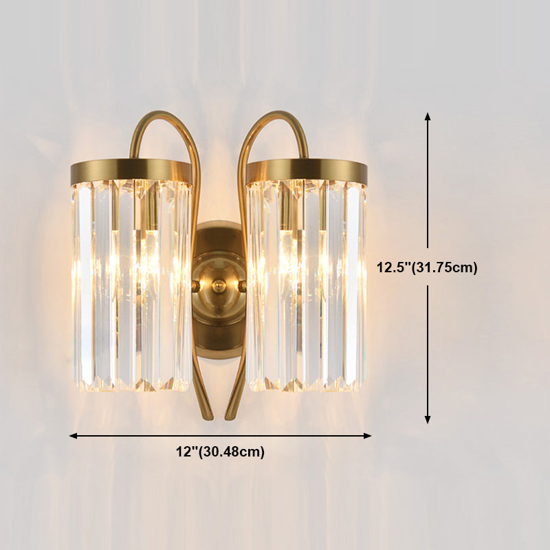 Luz de pared de estilo moderno Diclas de pared de sombra de cristal creativa para dormitorio para dormitorio