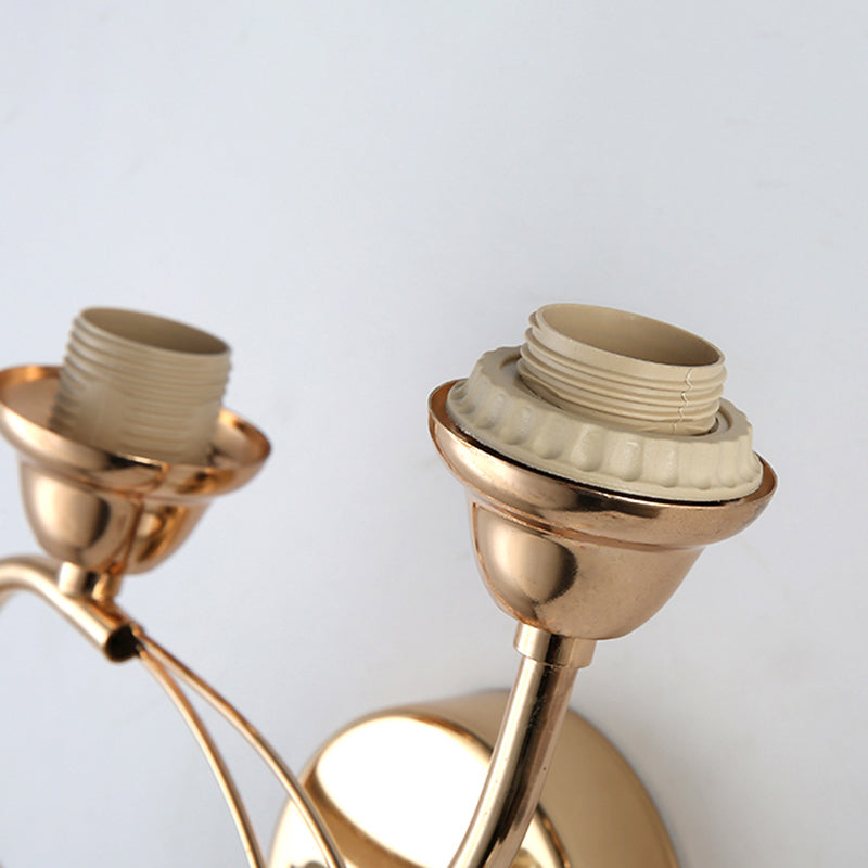 Handpachtglaszylindrische Wandlampe moderne 2 Lichter Gold Leuchtenlicht