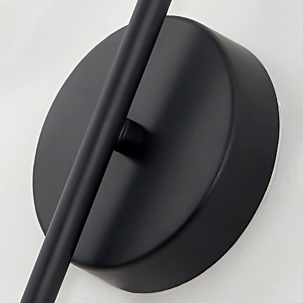 Simplicity 1-Bulb Sconce Light Living Room Glass Ball Wall Light Fixture